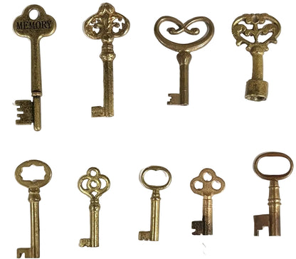 Vintage Antique Skeleton Keys Choose Your Style Numbered 1-19 - Decorative Metal Skeleton Keys for Jewelry & Crafts Pick Your Variant