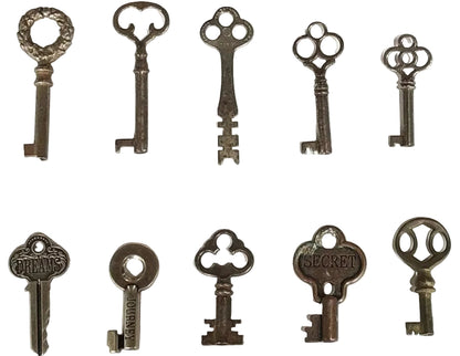 Vintage Antique Skeleton Keys Choose Your Style Numbered 1-19 - Decorative Metal Skeleton Keys for Jewelry & Crafts Pick Your Variant