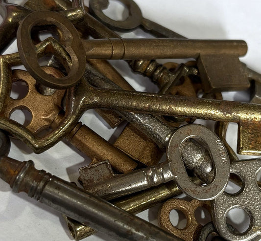 Vintage Antique Skeleton Key Blanks Choose Your Style Numbered 1-9 - Decorative Metal Skeleton Key Blanks for Jewelry & Crafts Pick Your Variant