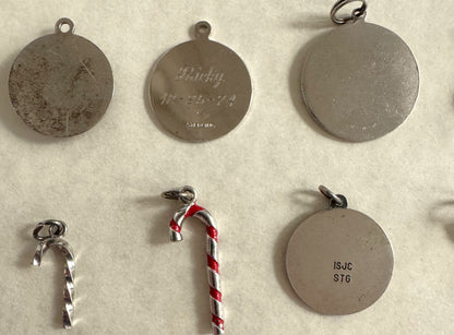 Christmas Jewelry! - Large Lot of Christmas Charms, Pins/Brooches, Ornaments, and More - Sterling Silver, Enamel, Plastic