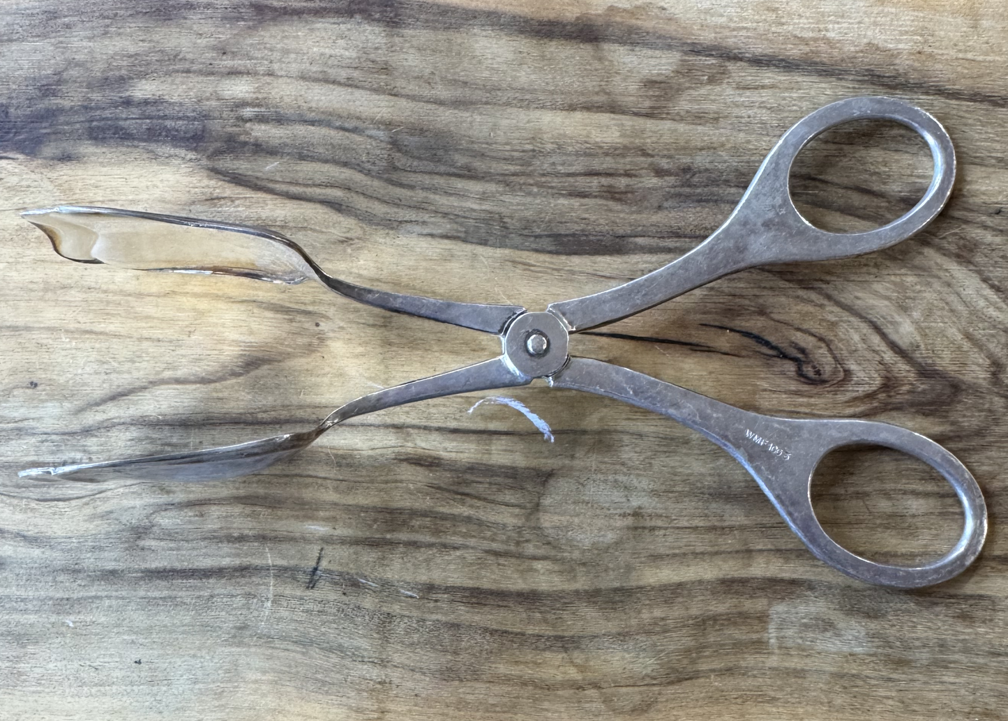Vintage WMF 1003 Series Silver Plated Pastry Tongs - Tested Silverplate - 20th Century English/German Silverware - 6.5 Inches