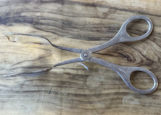 Vintage WMF 1003 Series Silver Plated Pastry Tongs - Tested Silverplate - 20th Century English/German Silverware - 6.5 Inches