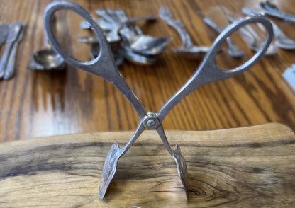 Vintage WMF 1003 Series Silver Plated Pastry Tongs - Tested Silverplate - 20th Century English/German Silverware - 6.5 Inches