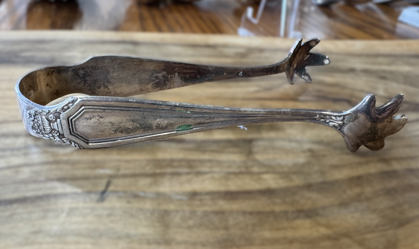 Silverplated Bird Claw Tongs - Ice Cube/Sugar Tongs - 4.17 Inches