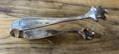 Silverplated Bird Claw Tongs - Ice Cube/Sugar Tongs - 4.17 Inches