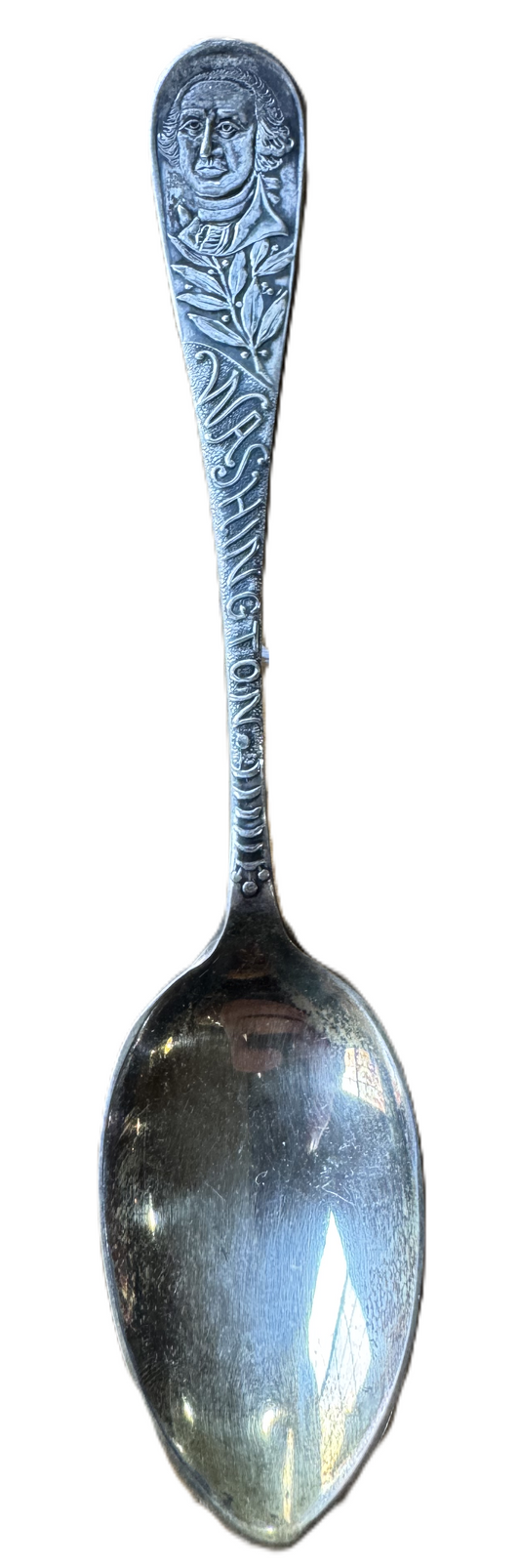 VTG Silverplated George Washington Spoon - A1 Coin Silver Company - First US President