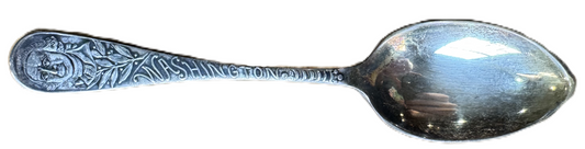 VTG Silverplated George Washington Spoon - A1 Coin Silver Company - First US President