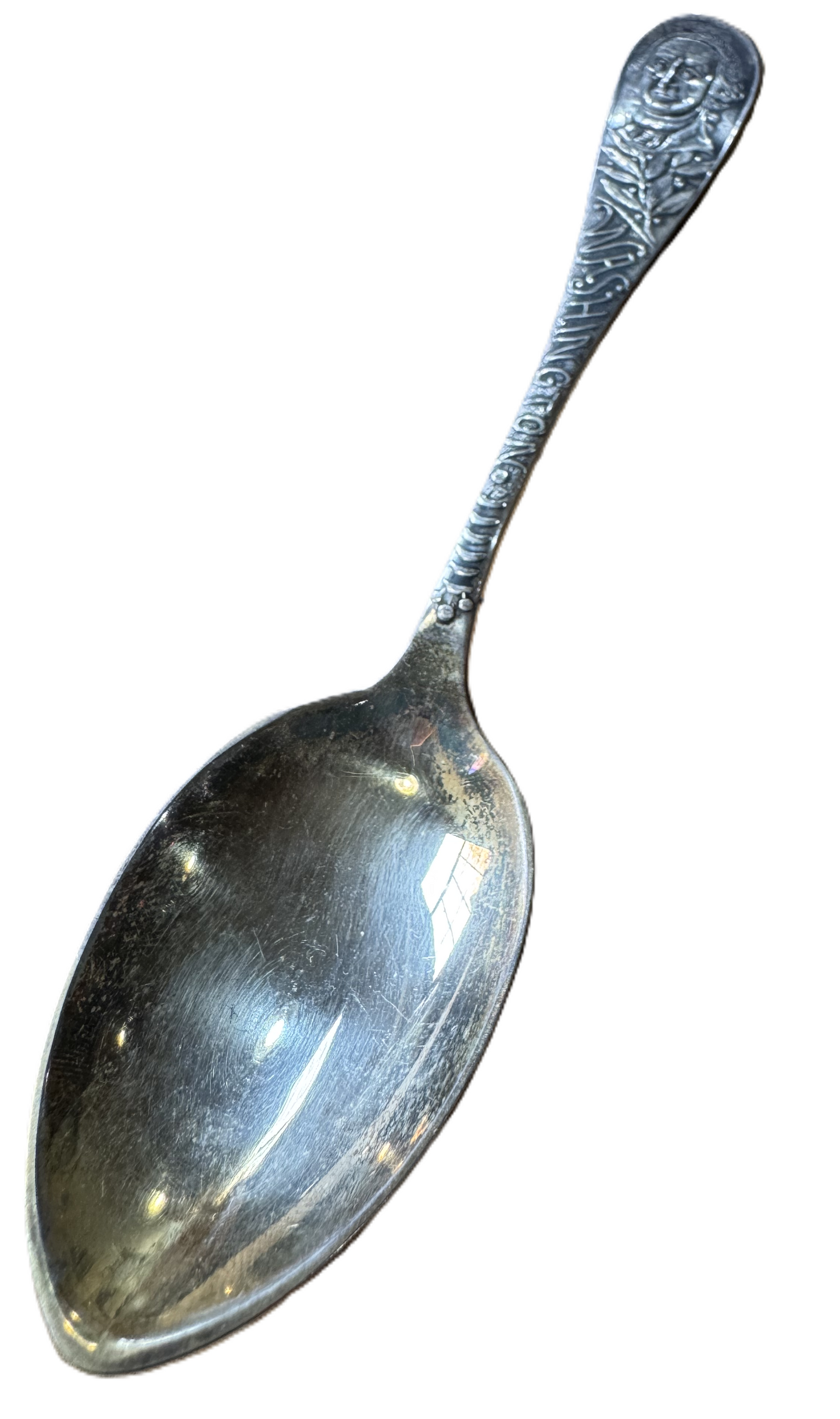 VTG Silverplated George Washington Spoon - A1 Coin Silver Company - First US President