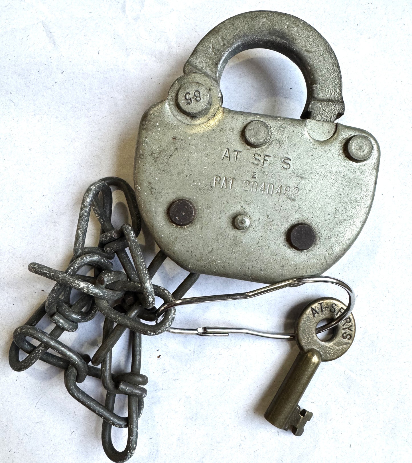 Adlake Railroad Locks and Keys - Choose by Railroad! - All Locks have Working Keys - Antique Railroad Relics - Adlake Brand