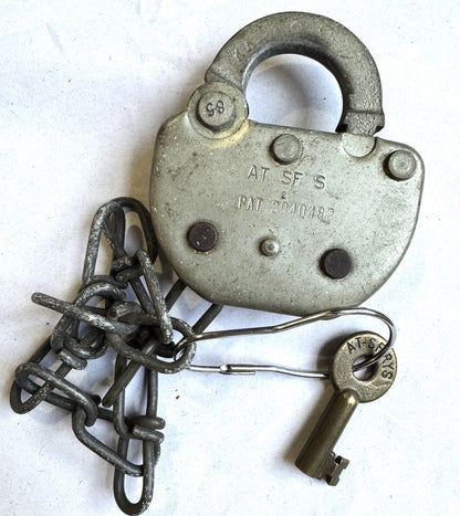 Adlake Railroad Locks and Keys - Choose by Railroad! - All Locks have Working Keys - Antique Railroad Relics - Adlake Brand