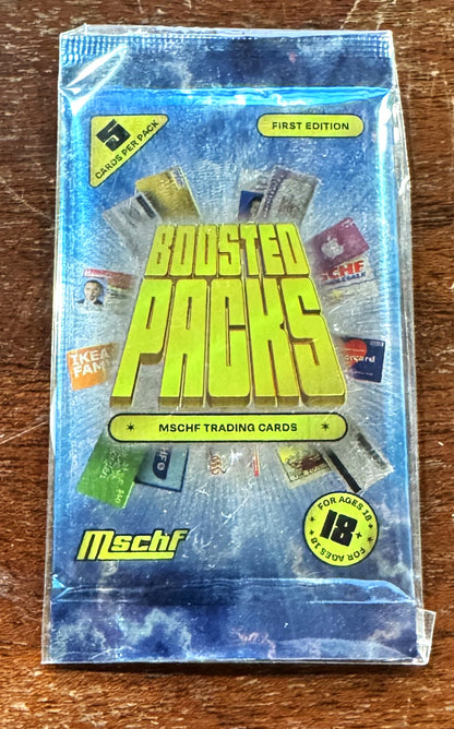 Individual 1st Edition MSCHF Boosted Pack V1 - Sealed and Verified Authentic - 2021 Mystery Trading Card Pack