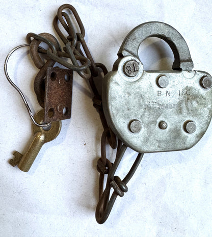 Adlake Railroad Locks and Keys - Choose by Railroad! - All Locks have Working Keys - Antique Railroad Relics - Adlake Brand