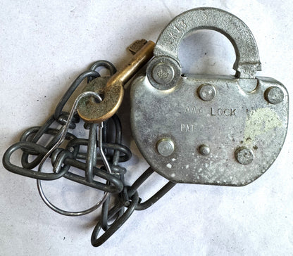 Adlake Railroad Locks and Keys - Choose by Railroad! - All Locks have Working Keys - Antique Railroad Relics - Adlake Brand