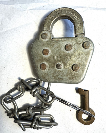 Keline Railroad Locks and Keys - Choose by Railroad! - All Locks have Working Keys - Antique Railroad Relics - Keline Brand