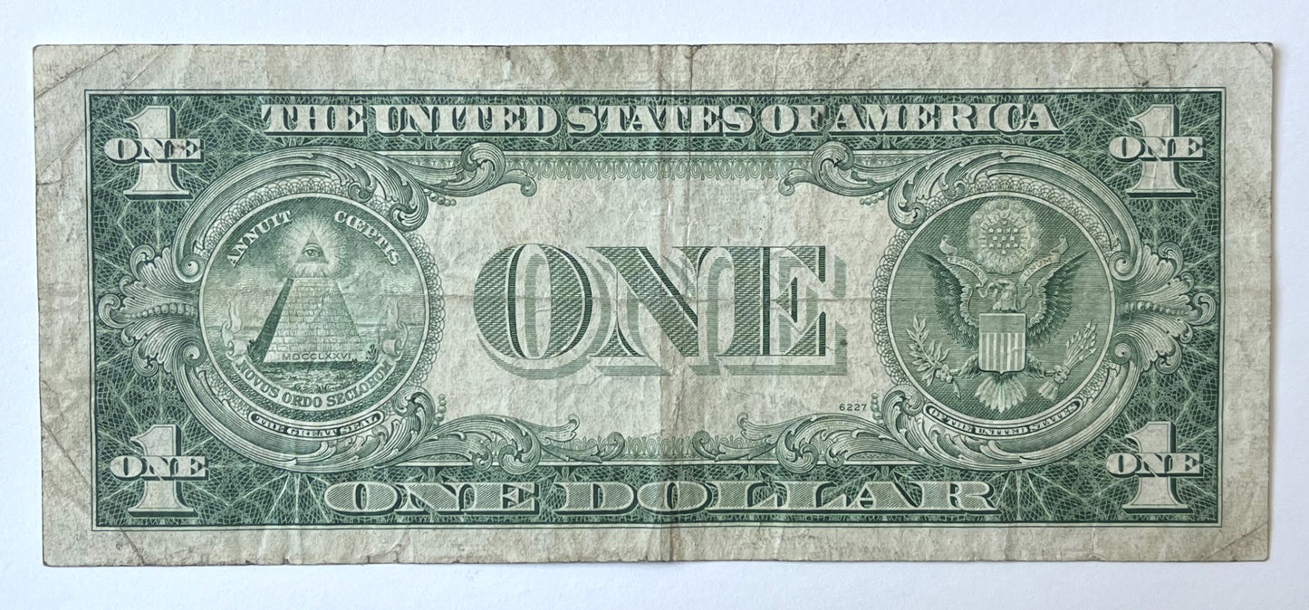 1935 G Silver Certificate 1 Dollar STAR Note - Choice of Grade/Condition - No Motto Reverse - Rarer 1935G Blue Seal Star Note - Fr#1616*