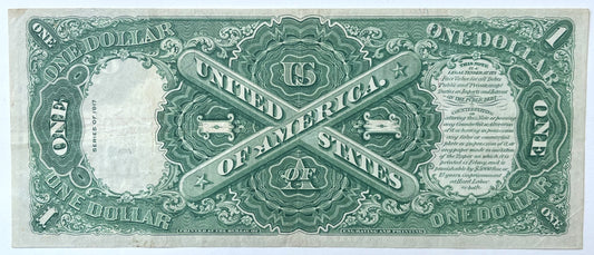 1917 Large Size 1 Dollar Legal Tender Note - Speelman/White - Choice Extremely Fine (XF+) - 1917 1 Dollar Horse Blanket Banknote - Fr#39