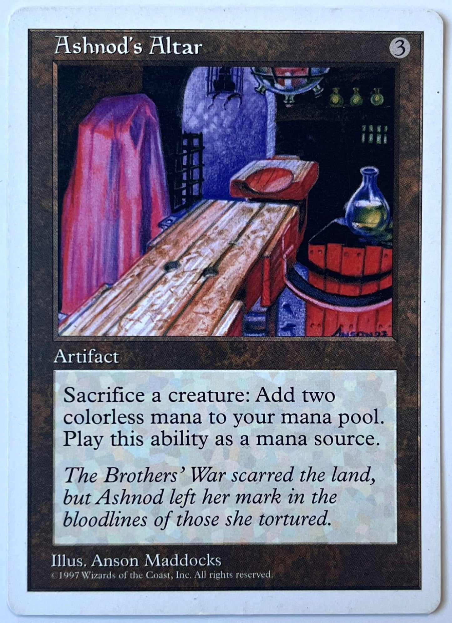 Magic: The Gathering - Ashnod's Altar - Fifth Edition, 1997 - Anson Maddocks Illustration - Lightly Played (LP)