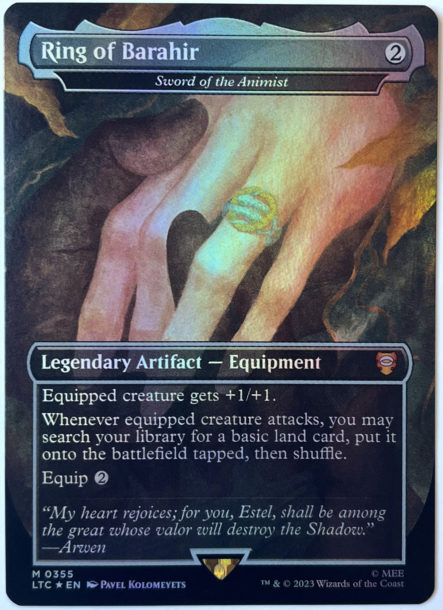 Magic: The Gathering - Ring of Barahir - Foil, 355 - Commander: Lord of the Rings: Tales of Middle-Earth - Near Mint (NM)