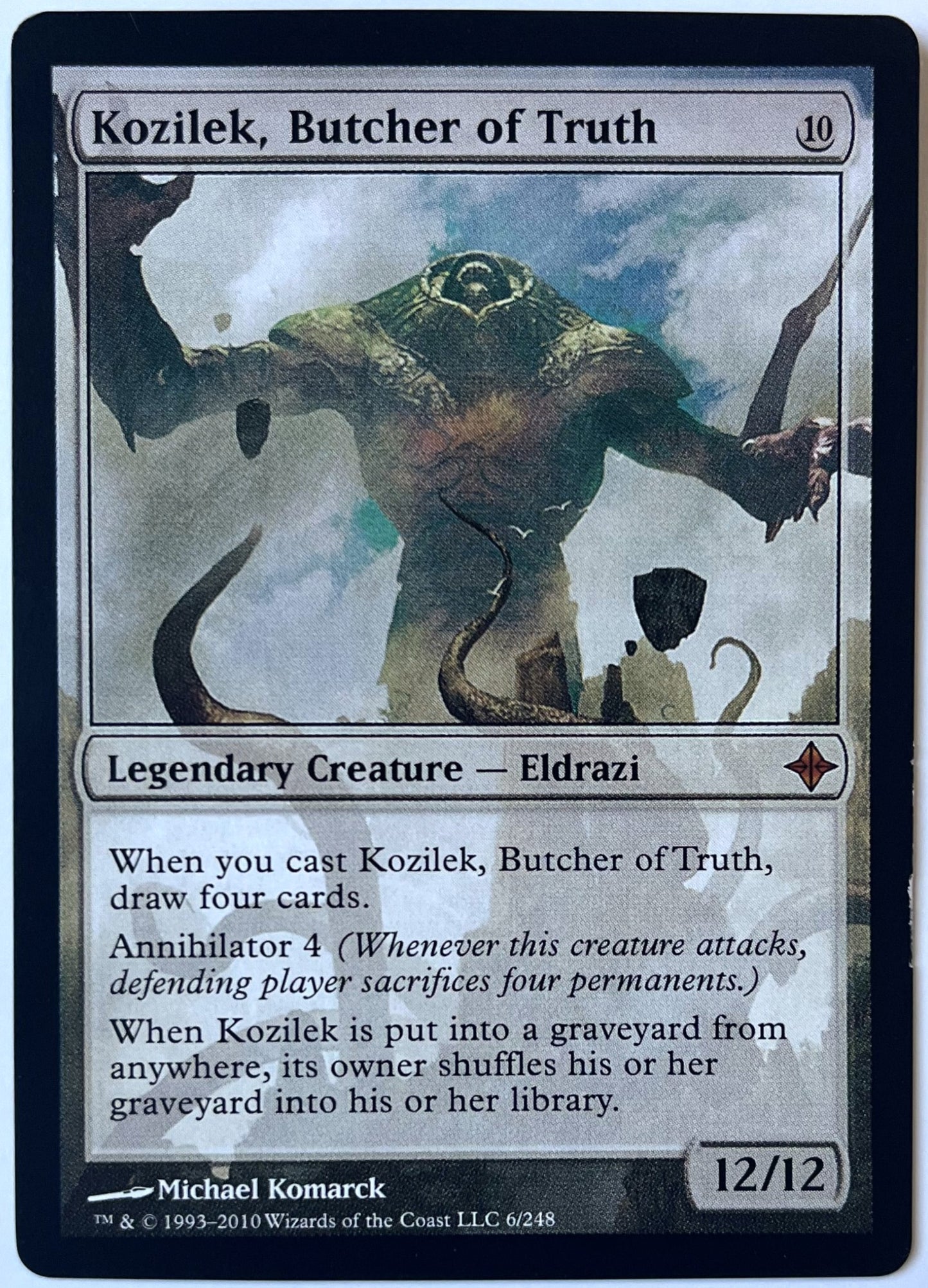 Magic: The Gathering - Kozilek, Butcher of Truth - Rise of the Eldrazi - 6/248 - Lightly Played (LP)