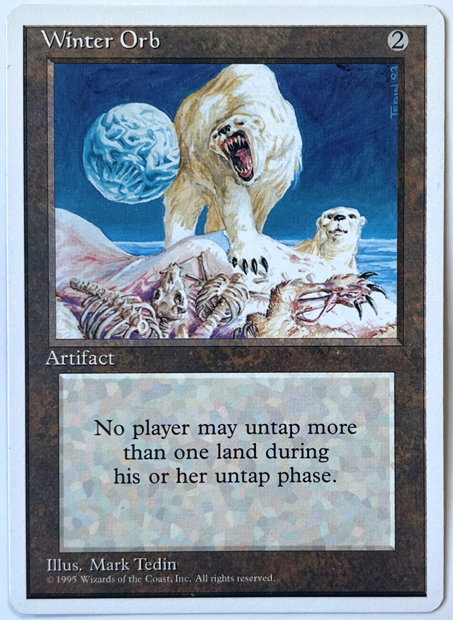 Magic: The Gathering - Winter Orb - 1995, Fourth Edition - Mark Tedin Illustration - Near Mint (NM)
