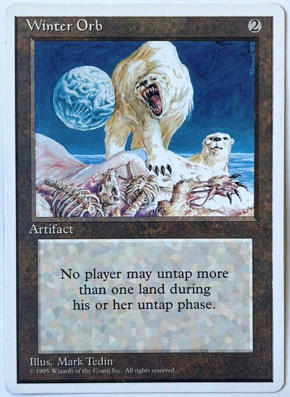 Magic: The Gathering - Winter Orb - 1995, Fourth Edition - Mark Tedin Illustration - Near Mint (NM)