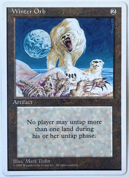 Magic: The Gathering - Winter Orb - 1995, Fourth Edition - Mark Tedin Illustration - Near Mint (NM)