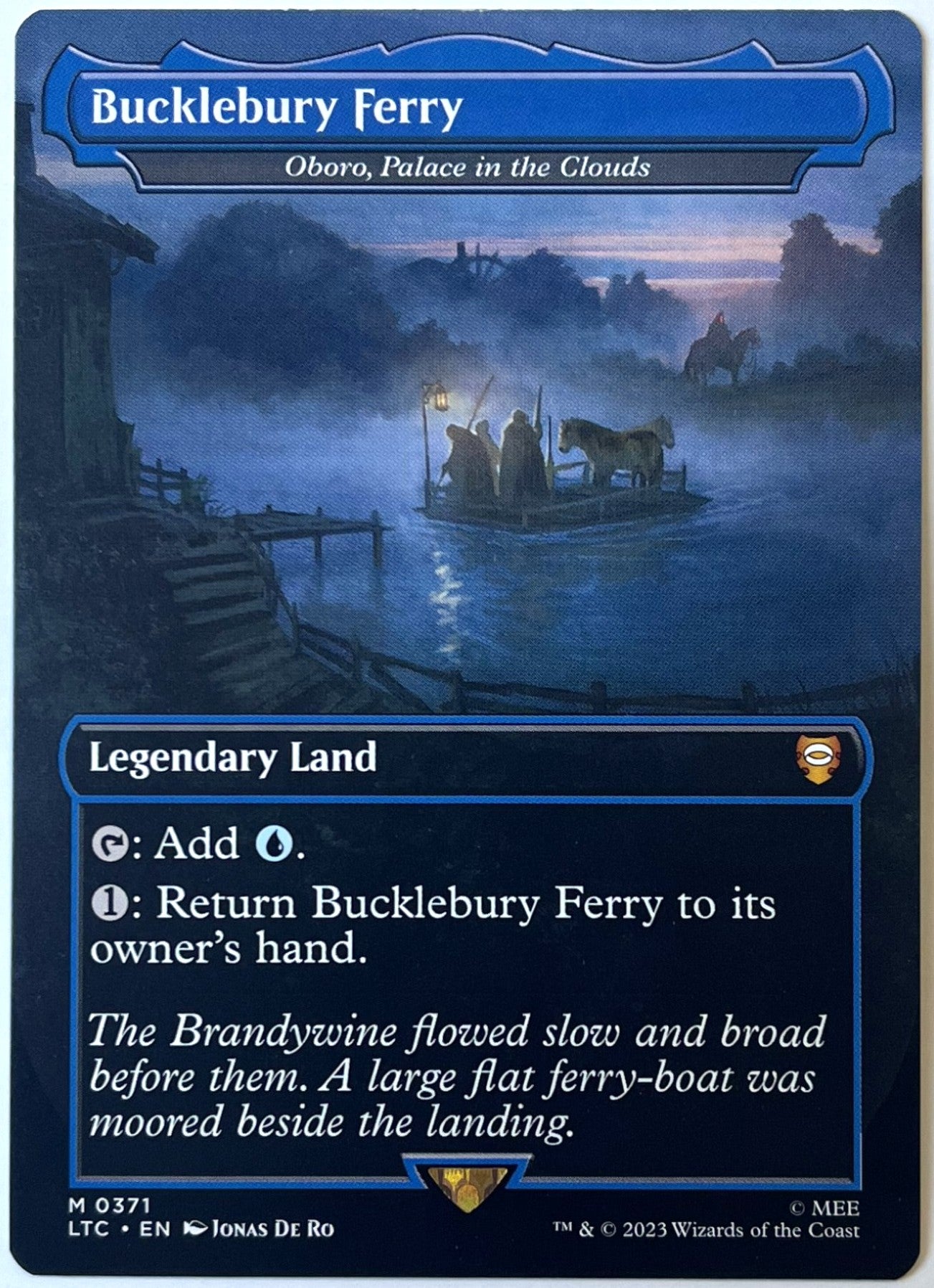 Magic: The Gathering - Bucklebury Ferry (Borderless) - Commander: The Lord of the Rings: Tales of Middle Earth - 371 - Lightly Played (LP)