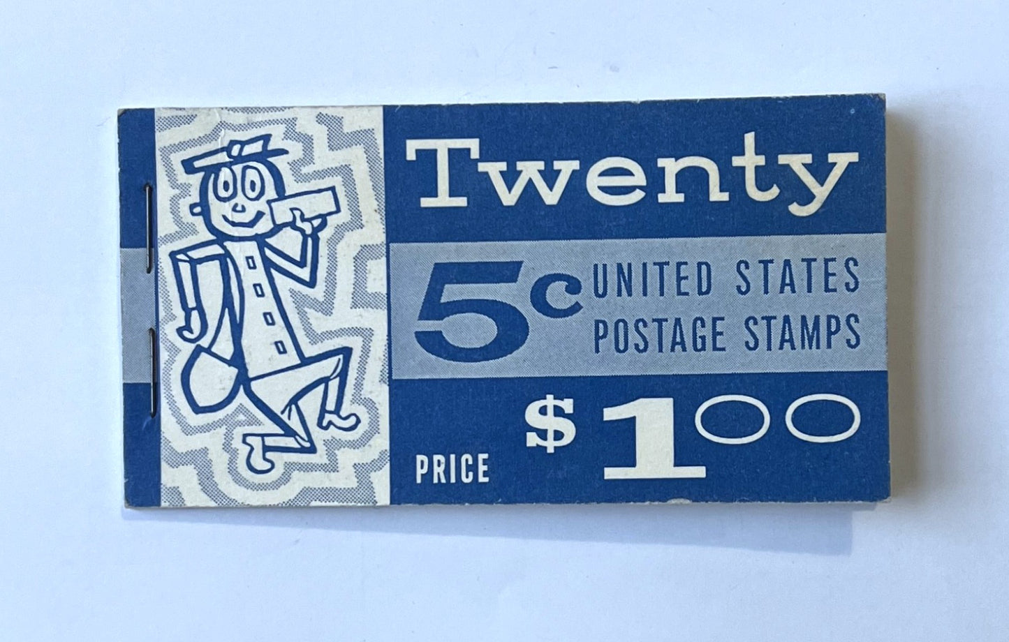 1963 Mr. Zip Washington 5 Cent Stamp Booklet - Slogan 3 - Complete Booklet - 1963 Zip Code Introduction 20 Stamp Book - Sc#BK113