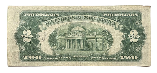 1953A Lucky 777 Trio Repeater Fancy Serial 2 Dollar Note - 52597775 - 1953-A Two Dollar Cool Serial Legal Tender Note - Fr#1510