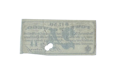 1871 Lake Ontario Shore Railroad Town of Oswego New York Interest Bond Coupon - NY Railroad Bond - 1871/1883 LOSRR $17.50 Interest Coupon