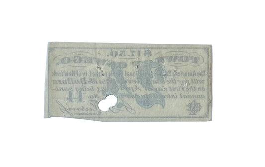 1871 Lake Ontario Shore Railroad Town of Oswego New York Interest Bond Coupon - NY Railroad Bond - 1871/1883 LOSRR $17.50 Interest Coupon