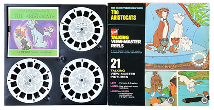 Vintage Disney The Aristocats GAF Talking Viewmaster Reels Complete Box Set - Includes 3 Reels - 1970 Box Set Aristocats View-Master Reels