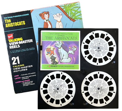 Vintage Disney The Aristocats GAF Talking Viewmaster Reels Complete Box Set - Includes 3 Reels - 1970 Box Set Aristocats View-Master Reels