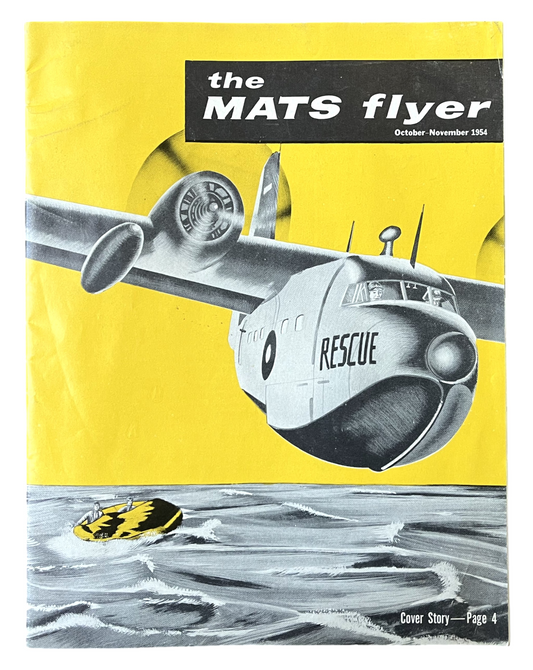 Oct-Nov 1954 Military Air Transport Service MATS Flyer Magazine - Air Rescue Service Publication - 1954 Cold War Military Aviation Magazine