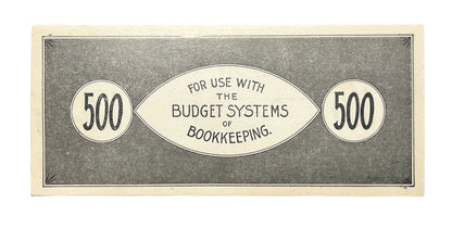 RARE 1890s Dover Business College Currency 500 Dollar Note - Dover, NH - Uncirculated (UNC) - Rare Dover Five Hundred Dollars College Note