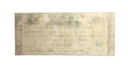 1813 Vermont Glass Factory 2 Dollar Merchant Scrip Note - Rare Early Vermont Scrip - Salisbury, VT - 1813 Two Dollar Vermont Merchant Scrip