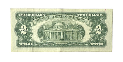 1963A STAR NOTE Red Seal 2 Dollar U.S. Note - XF (Extremely Fine) Condition - 1963 A Two Dollar Legal Tender Star Note - Fr#1514*