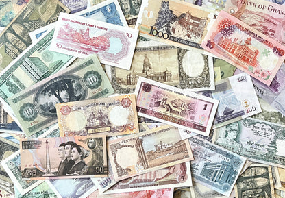 World Traveler Mystery Global Paper Currency Bundles - Famous Landscapes and Landmarks Mixed Global Banknote Lots
