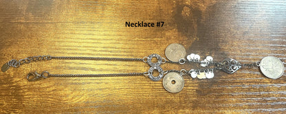 Vintage Coin Necklaces Coin Charms, Travel Charm Necklace, Choose by Necklace! Coin Charm Necklace, Heritage Charms