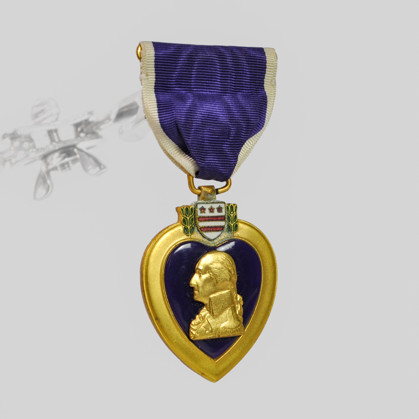 Authentic Purple Heart Medal In Box New Old Stock - NIB Unengraved Purple Heart Medallion