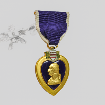Authentic Purple Heart Medal In Box New Old Stock - NIB Unengraved Purple Heart Medallion