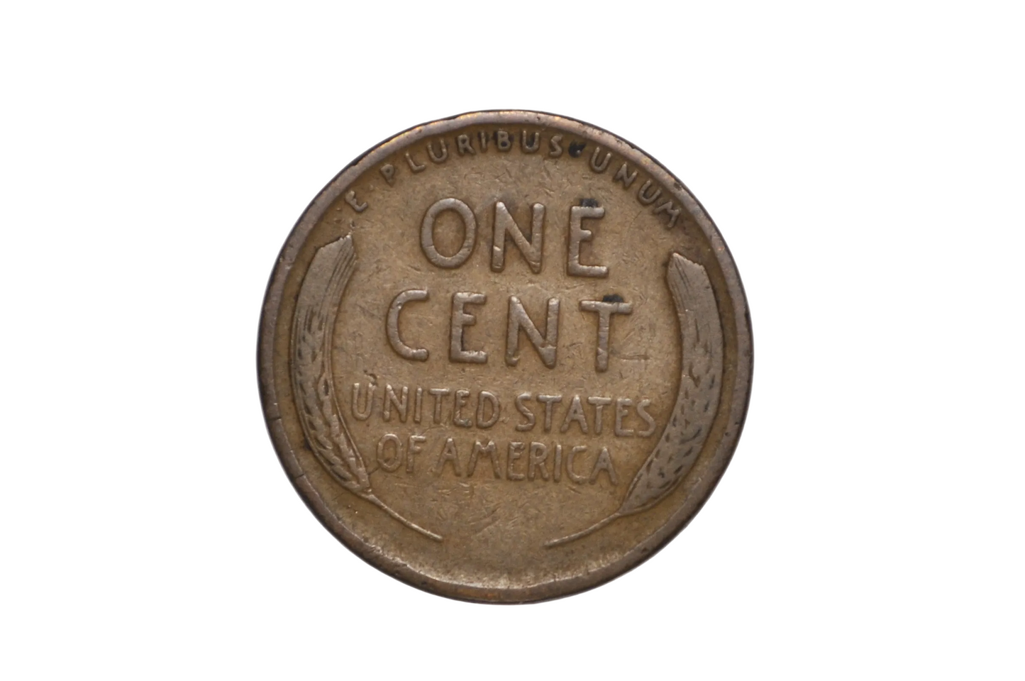 1925 Lincoln Wheat Cent Lamination Flake Mint Error -1925 Wheat Penny Obverse Lamination Distortion