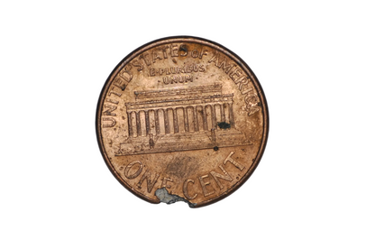 1998 Error Penny Ragged Clipped Planchet - Ragged Clip Planchet Error 1998 Lincoln Penny
