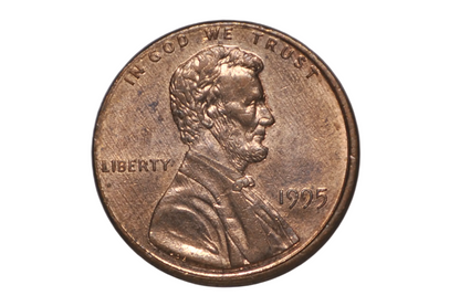 5% Off Center Strike Unc Lincoln Penny Minting Error - 1995 Mild Off Center Lincoln Wheat Penny Error