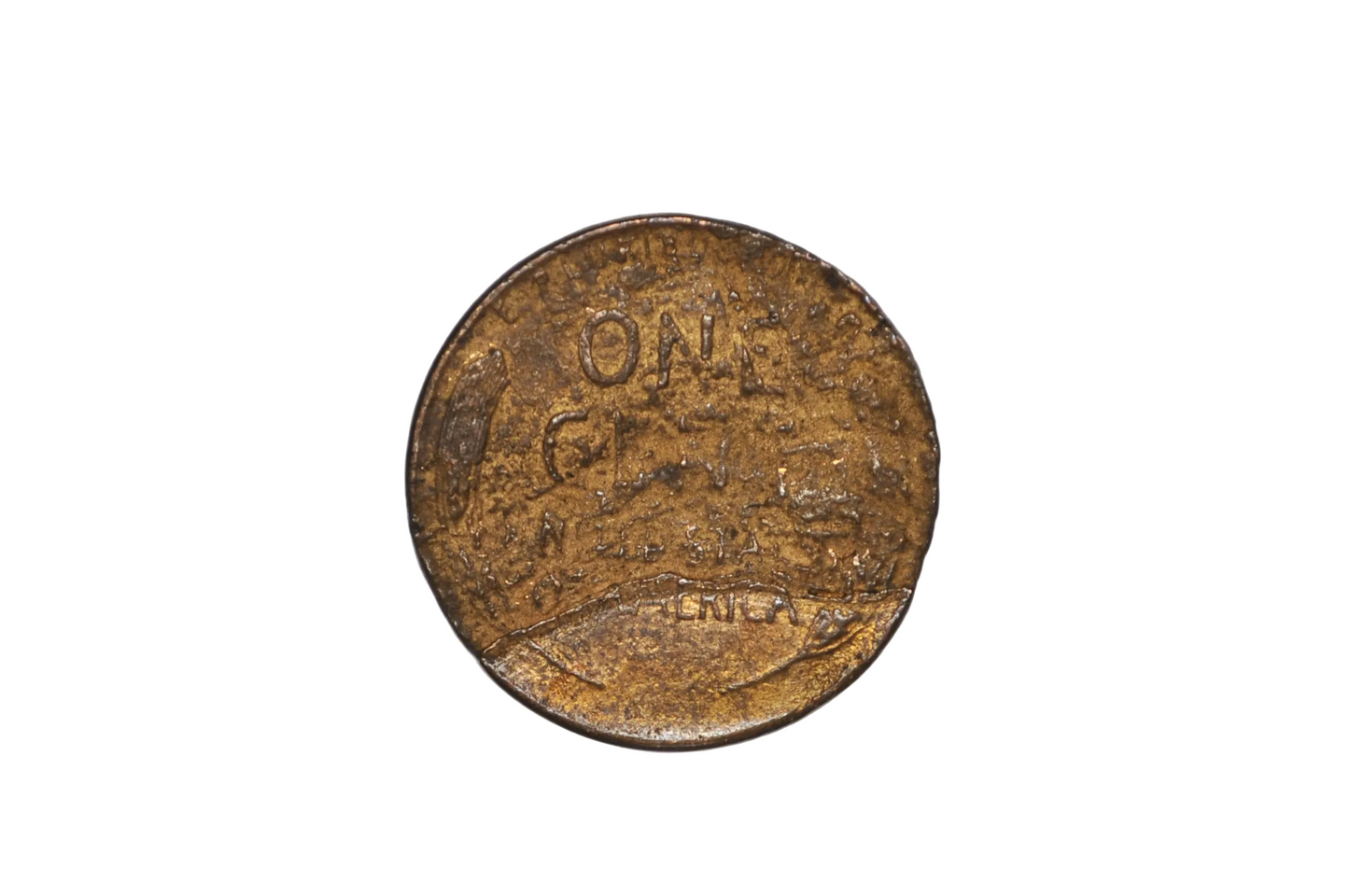 Unique Textured & Colored 1956-D Lincoln Wheat Penny With Rough Surface - Oddity 1956-D Wheat Cent Unusual Dark Coloration & Cratered Planchet