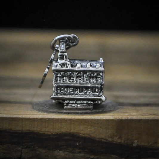 Vintage Boston 200 Bicentennial Faneuil Hall Sterling Silver Charm - Rare Boston 200 Official Logo Landmark Charm Faneuil Hall 925 Silver