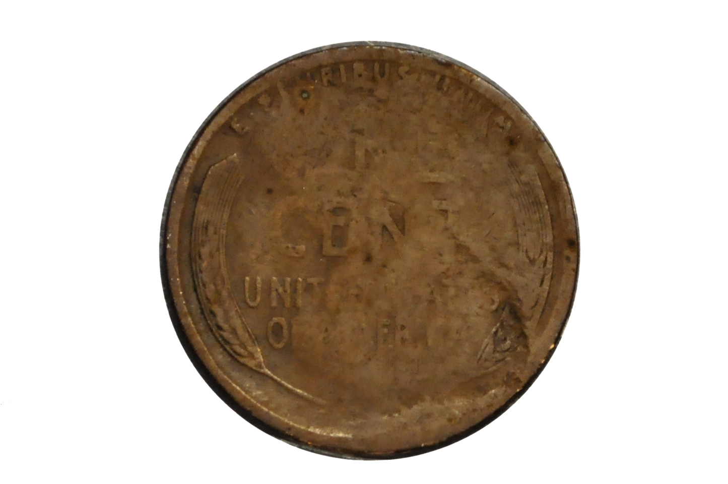 1917 Lincoln Penny Weak Grease Strike Error - Unique Error Lincoln Penny Low Pressure Strike
