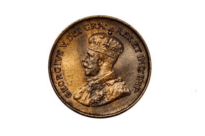 1920 Canadian Cent Small Size - Uncirculated, Beautiful Luster and Color - One Cent Canada Small 1920 Canadian Penny