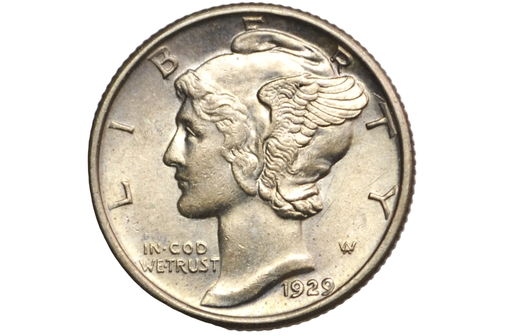 1929 US Dime in Uncirculated condition