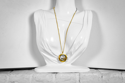 Origami Owl Gold-Tone Living Locket Necklace with Interchangeable Charms